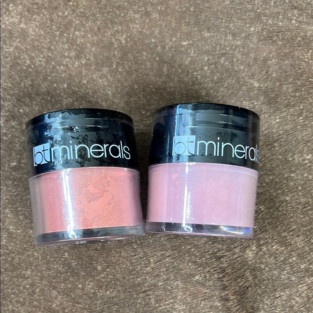 BT Brush Minerals Blush Duo Cream and Powder Blush in One Set 2 Pink and Coral